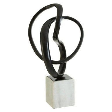 Black Nickel Finish Knot Sculpture | Mirano