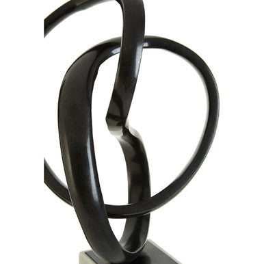 Black Nickel Finish Knot Sculpture | Mirano