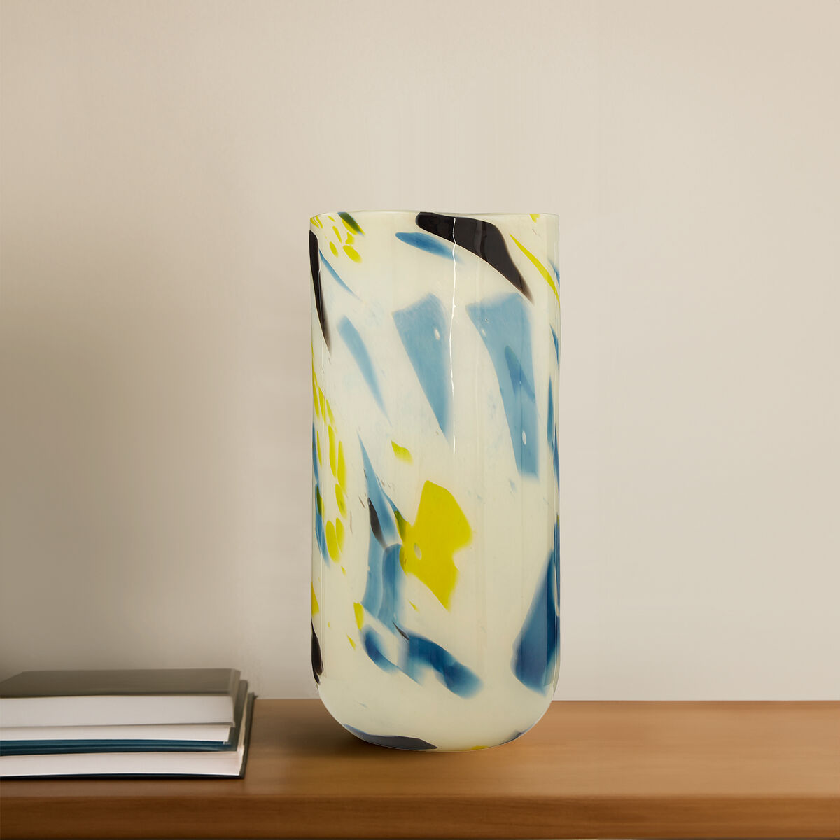 Large Abstract Design Glass Vase | Carra