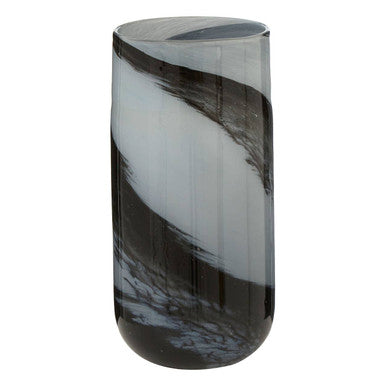 Large Grey and Black Brushstroke Vase | Carra