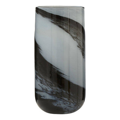 Large Grey and Black Brushstroke Vase | Carra