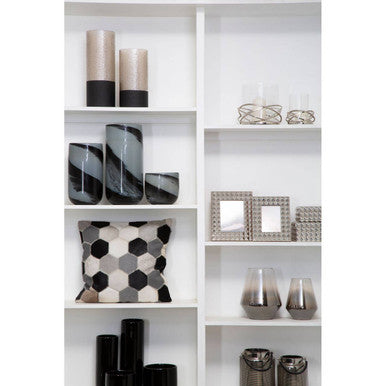 Large Grey and Black Brushstroke Vase | Carra