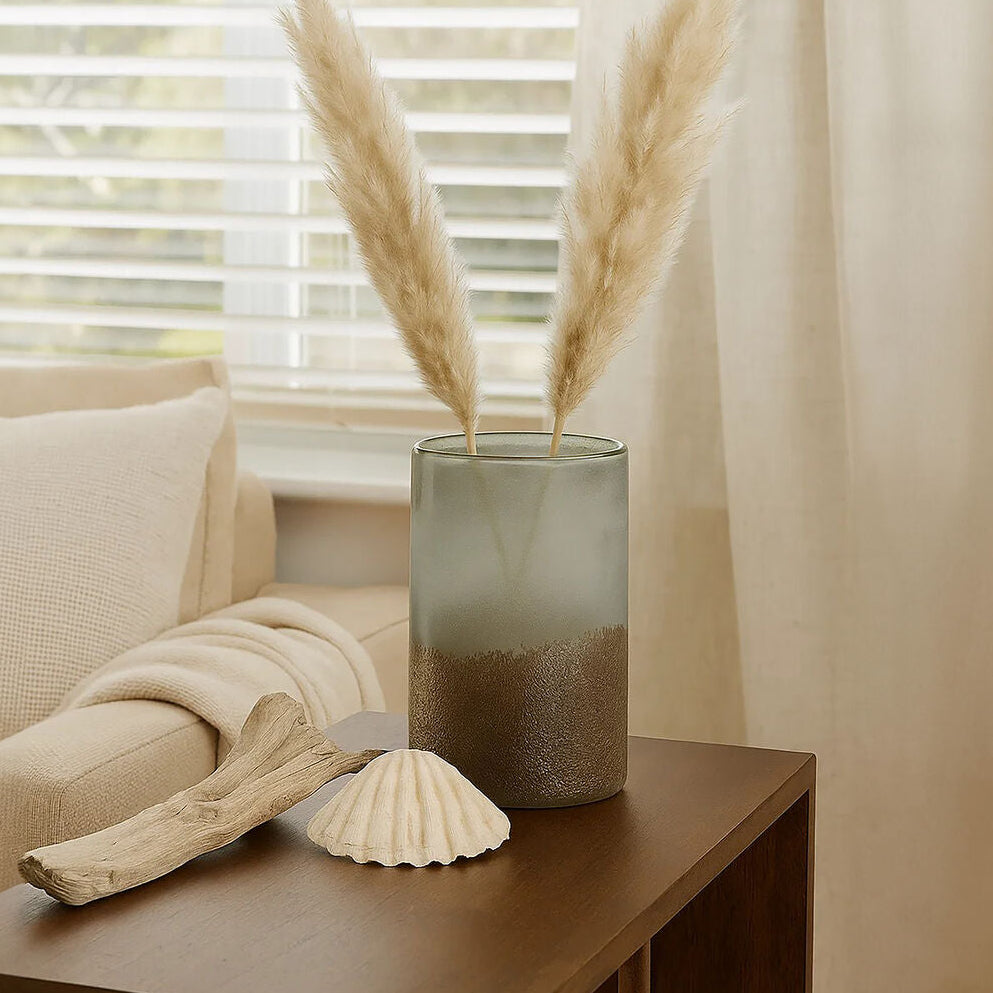 Medium Grey Sand Effect Vase | Chiara