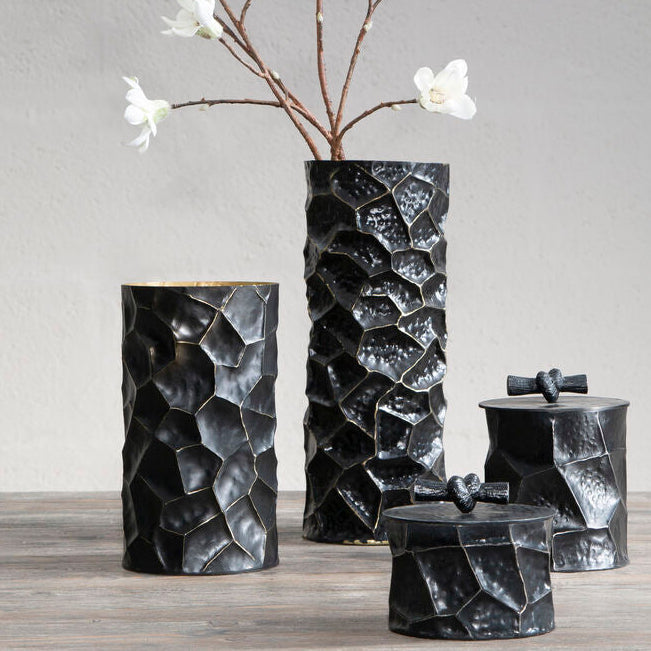 Black and Gold Large Vase | Akola