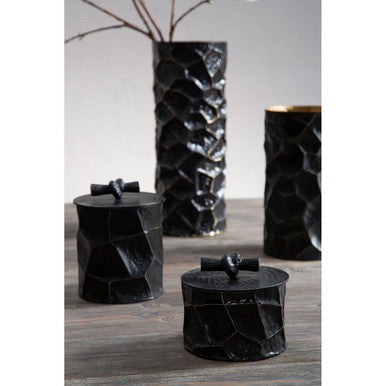 Black and Gold Large Vase | Akola