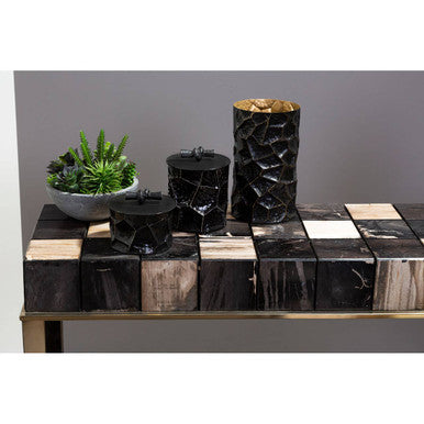 Black and Gold Large Vase | Akola