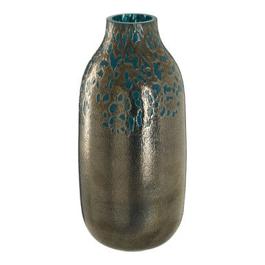 Blue Speckled Glass Small Vase | Caris