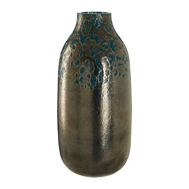 Blue Speckled Glass Small Vase | Caris