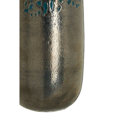 Blue Speckled Glass Small Vase | Caris