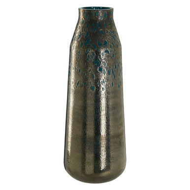 Blue Speckled Glass Large Vase | Caris