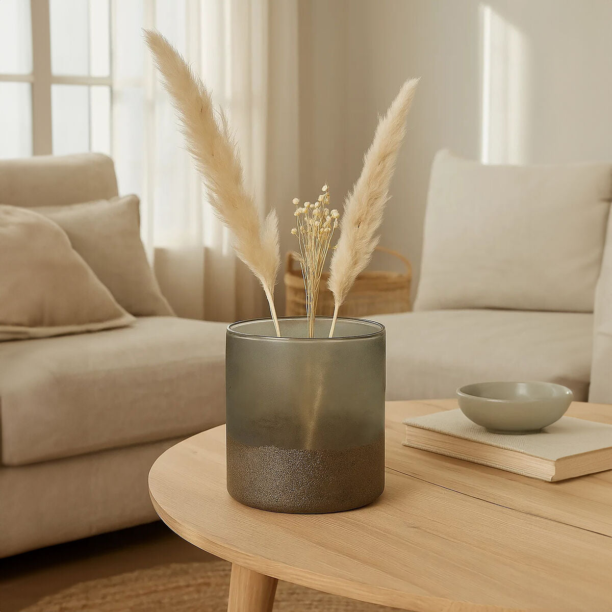 Small Grey Sand Effect Vase | Chiara