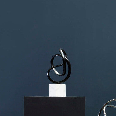 Black Nickel Finish Knot Sculpture | Mirano