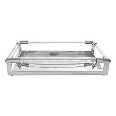 Silver Finish Rectangular Tray | Lucita