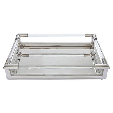 Silver Finish Rectangular Tray | Lucita