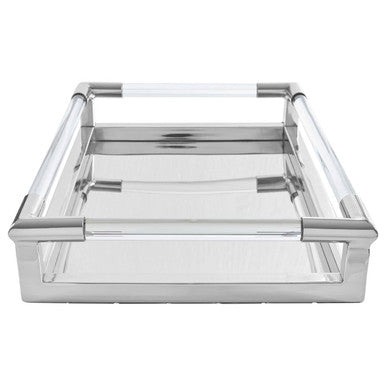 Silver Finish Rectangular Tray | Lucita