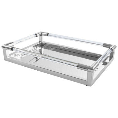 Silver Finish Rectangular Tray | Lucita