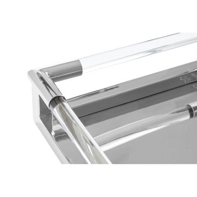 Silver Finish Rectangular Tray | Lucita