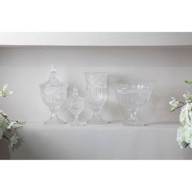 Footed Glass Fruit Bowl | Savita