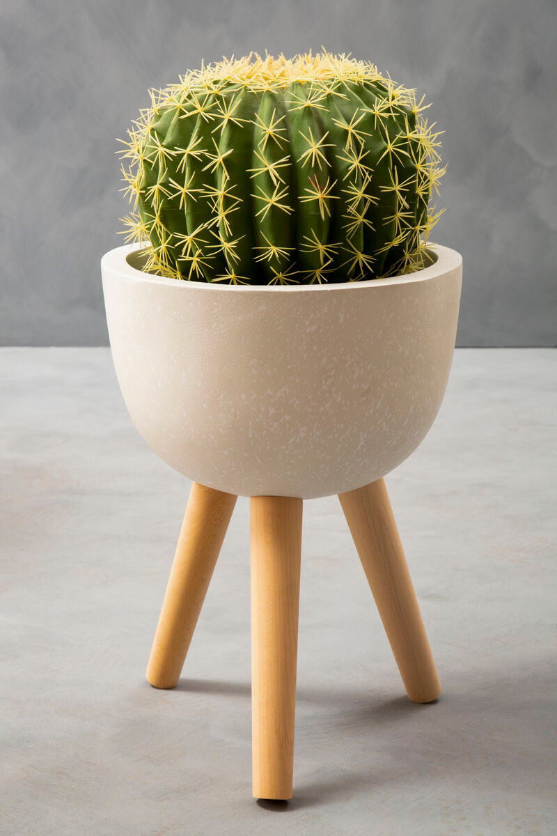 Small White Finish Rounded Planter | Darnell