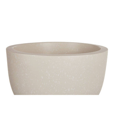 Small White Finish Rounded Planter | Darnell