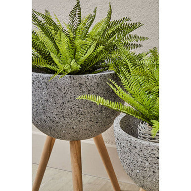 Medium Grey Speckled Planter | Darnell