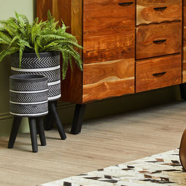 Large Chevron Planter | Darnell