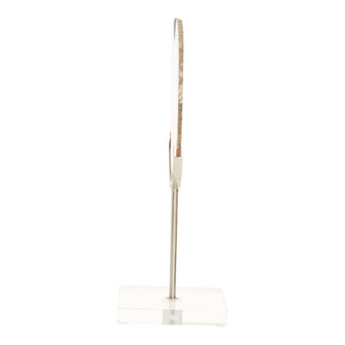 White and Silver Agate Sculpture | Bowerbird