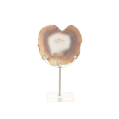 White and Silver Agate Sculpture | Bowerbird