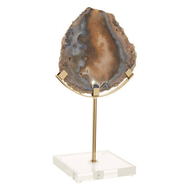 Black and Gold Agate Sculpture | Bowerbird