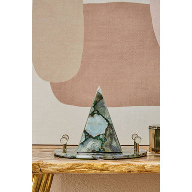 Green and Gold Agate Tray | Bowerbird