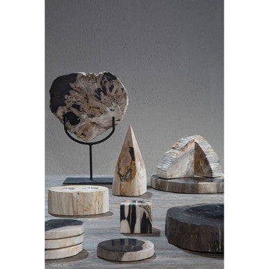 Petrified Wood Pyramid Sculpture | Relic