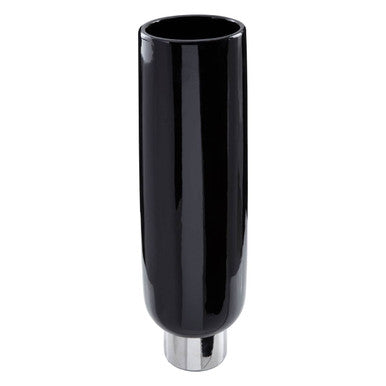 Black and Silver Large Pedestal Vase | Callie