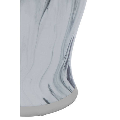 Grey and White Marble Effect Small Ceramic Jar | Marmo