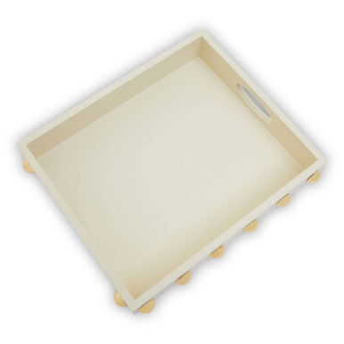 Cream and Gold Studded Tray | Frida
