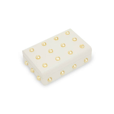 Small Cream and Gold Trinket Box | Frida