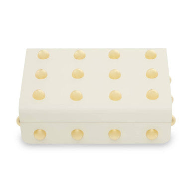 Small Cream and Gold Trinket Box | Frida