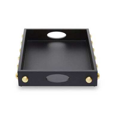 Black and Gold Studded Tray | Frida
