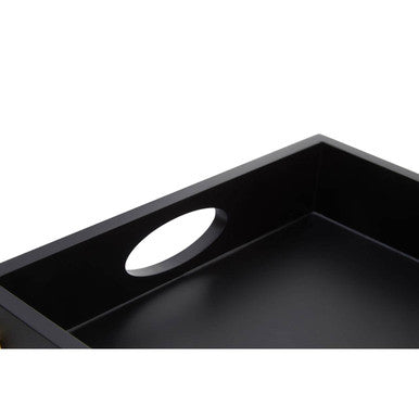 Black and Gold Studded Tray | Frida