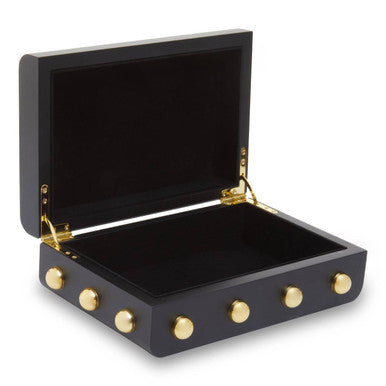 Small Black and Gold Trinket Box | Frida