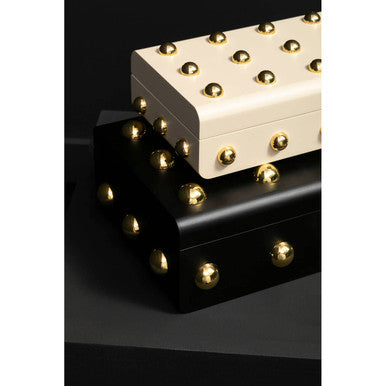 Small Black and Gold Trinket Box | Frida