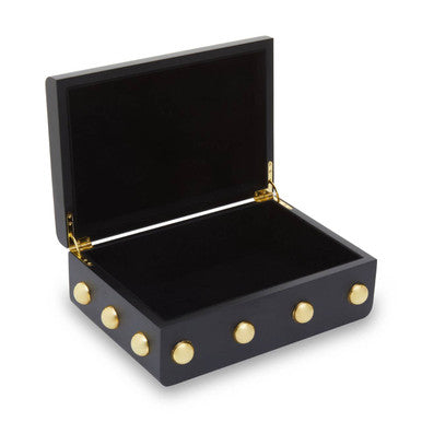 Large Black and Gold Trinket Box | Frida