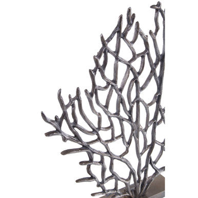 Small Black Nickel Finish Coral Sculpture | Prato