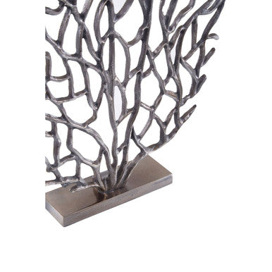 Small Black Nickel Finish Coral Sculpture | Prato