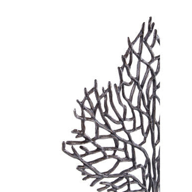 Large Black Nickel Finish Coral Sculpture | Prato
