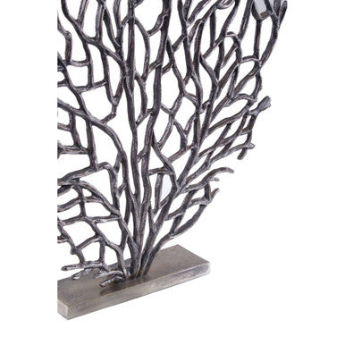 Large Black Nickel Finish Coral Sculpture | Prato