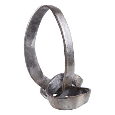 Silver Nickel Finish Knot Sculpture | Prato