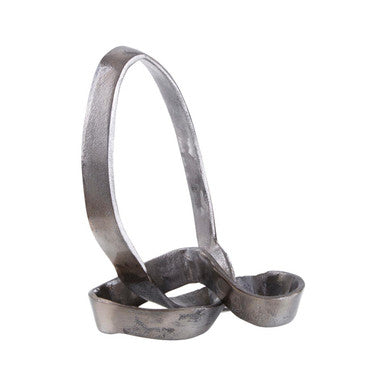 Silver Nickel Finish Knot Sculpture | Prato
