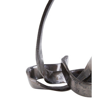 Silver Nickel Finish Knot Sculpture | Prato