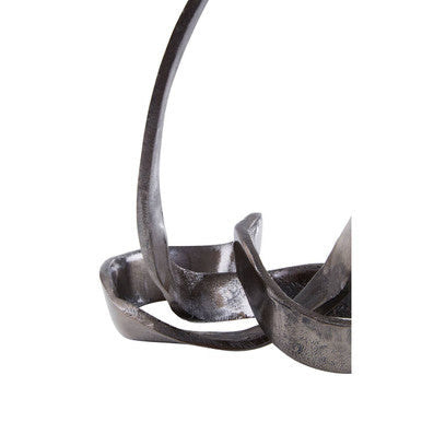 Silver Nickel Finish Knot Sculpture | Prato