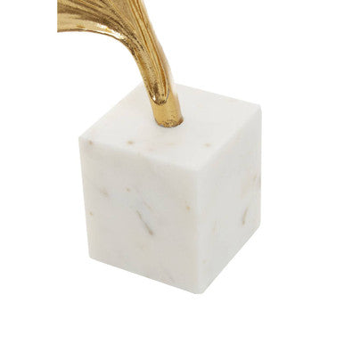 Gold Finish Ginkgo Sculpture | Mirano